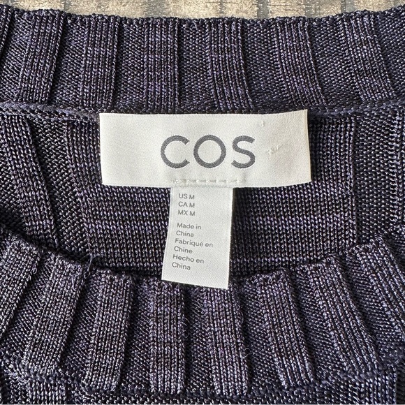 COS Flared Sleeve Ribbed Panel Top - Picture 5 of 12